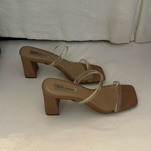 Steve Madden clear heels